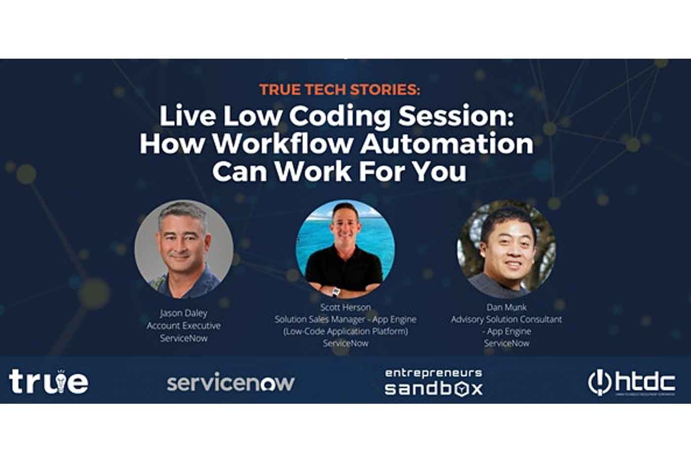 Live Low Coding Session Flyer Image